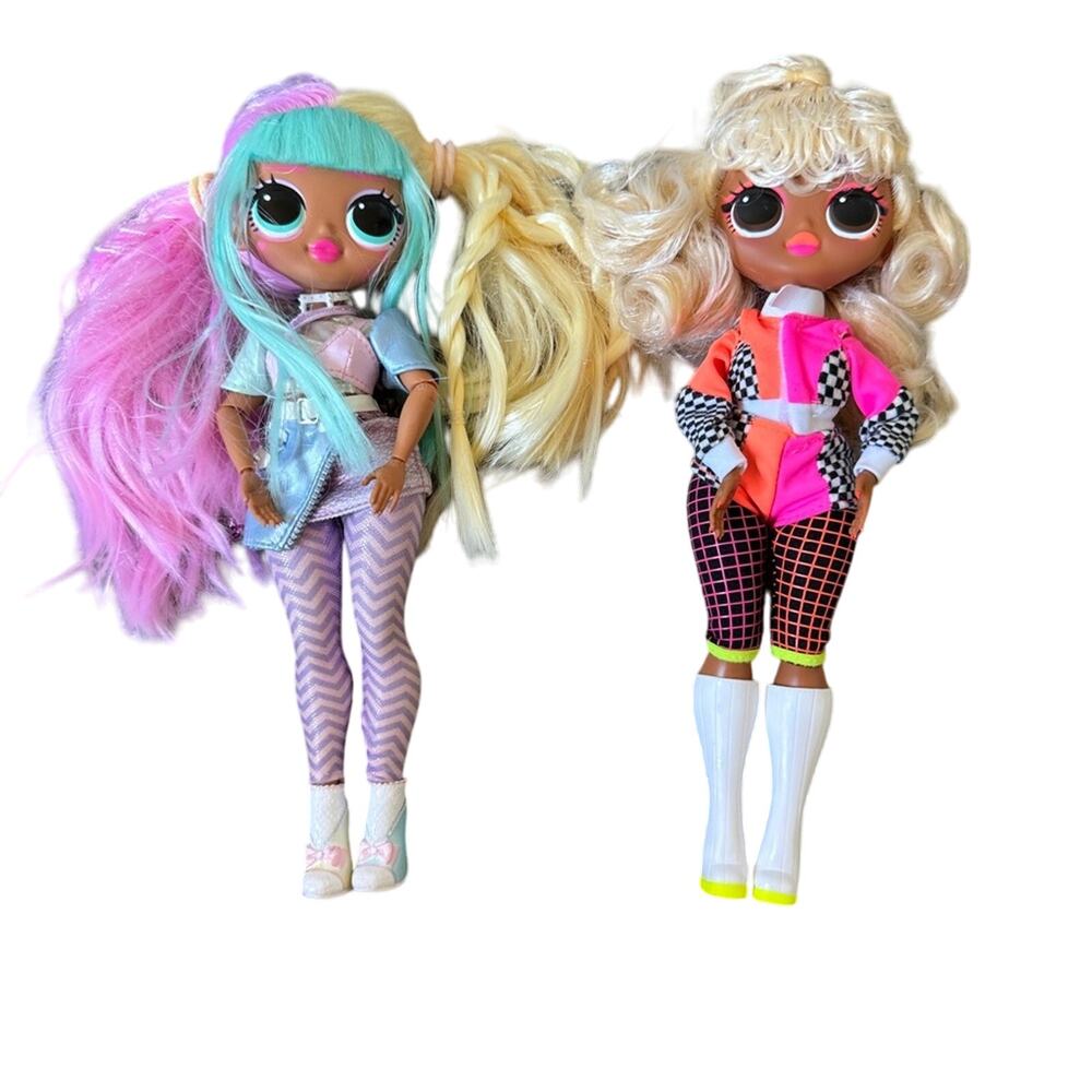 LOL Surprise OMG Dolls Candylicious & Lights Speedster Set of Two Complete